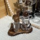 Wooden & Plastic Salt Shakers Set
